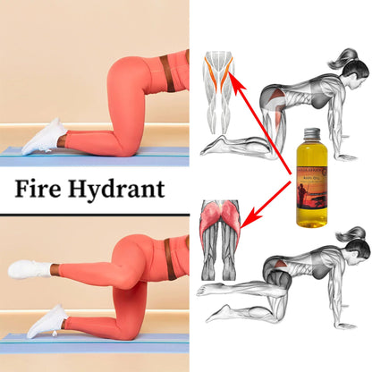 West African Akpi Seeds HIPS Massage Oil for Comfortable Movement