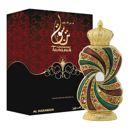 Al Haramain Tanasuk Amber Vanilla Attar Oil – Unisex Arabic Perfume