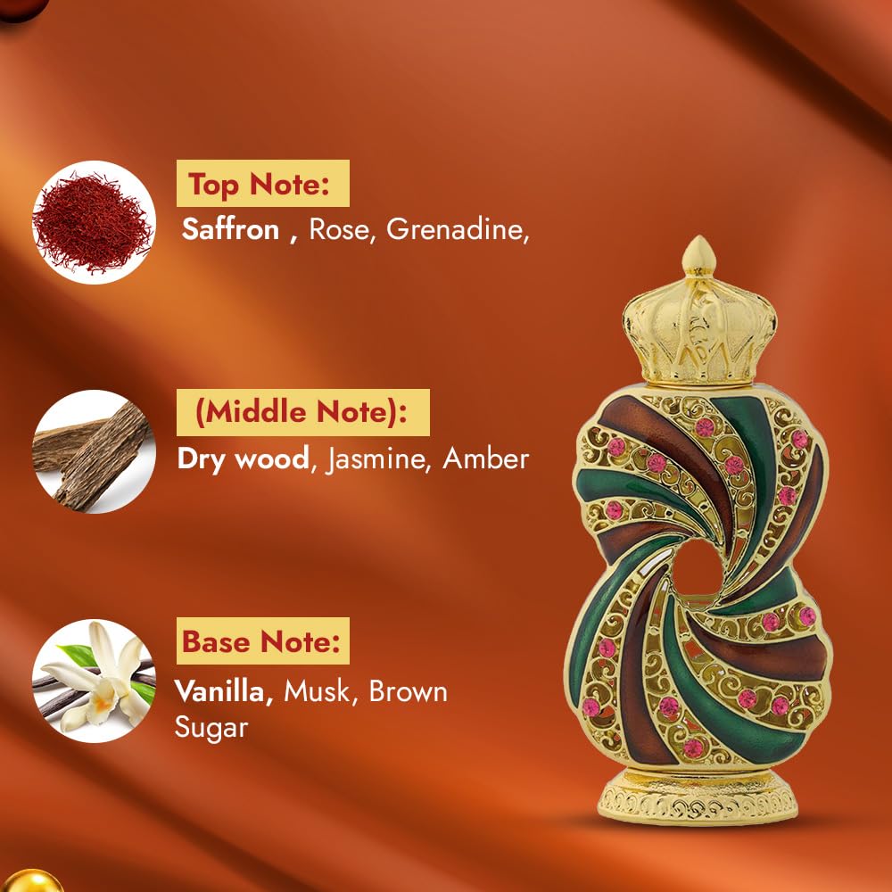 Al Haramain Tanasuk Amber Vanilla Attar Oil – Unisex Arabic Perfume