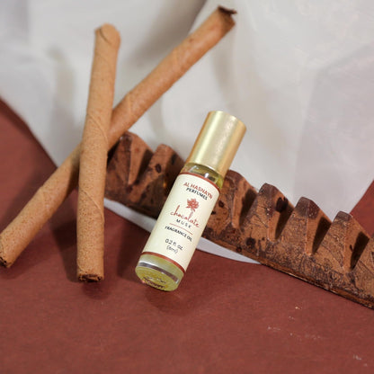 AL-HASNAYN Chocolate Musk Fragrance Oil Roll-On Perfume 0.20 fl oz (6ml) - Alcohol Free - Long-Lasting - Gifts for Men & Women