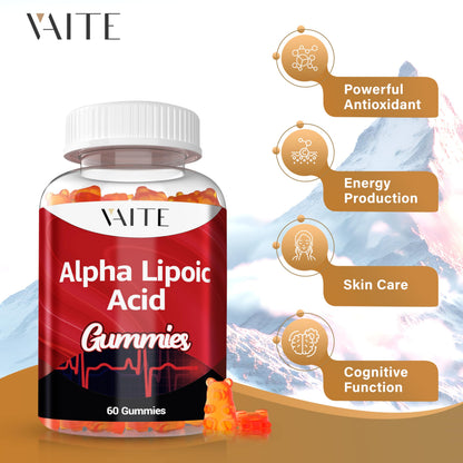 Alpha Lipoic Acid Gummies 1000mg - Nerve & Brain Support, Vegan, Gluten-Free