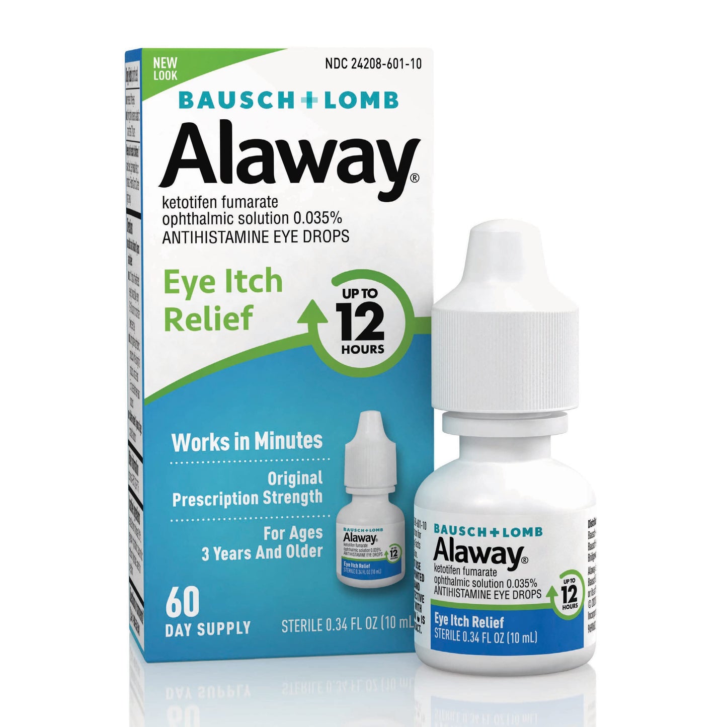 Alaway Antihistamine Eye Drops – Fast-Acting Itch Relief Up to 12 Hours (0.34 fl oz)