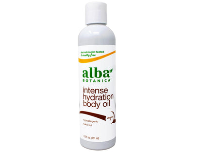 Alba Botanica Hawaiian Body Oil Kukui Nut 8.5 oz – 2 Pack | Hydrating, Fast-Absorbing Oil
