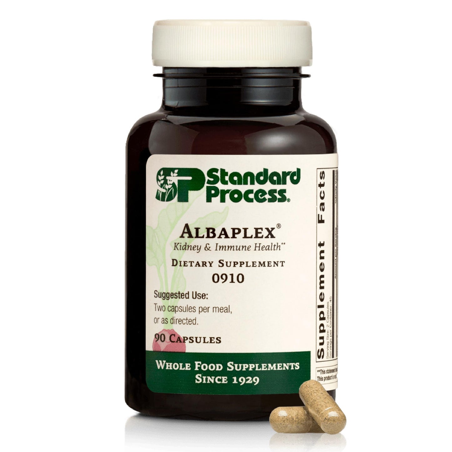 Standard Process Albaplex – Liver & Immune Health Supplement | Non-Dairy | 90 Capsules (45 Servings)