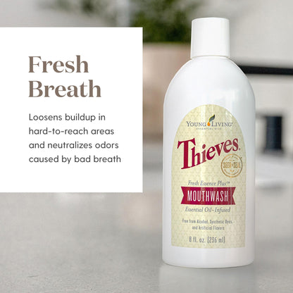 Young Living Thieves Fresh Essence Mouthwash – Alcohol-Free, 8 fl oz