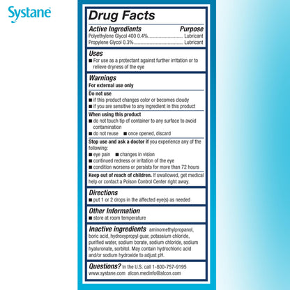 Alcon Hydration Preservative-Free Lubricant Eye Drops – 0.7 mL, 30 Count