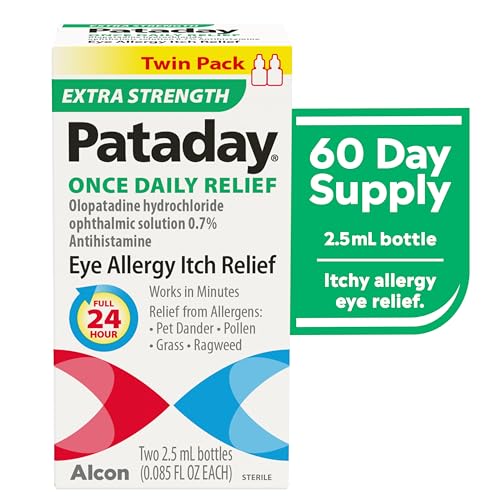 Pataday Once Daily Relief Extra Strength 2.5ml (2 Count) | Alcon Eye Allergy Relief