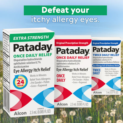 Pataday Once Daily Relief Extra Strength 2.5ml (2 Count) | Alcon Eye Allergy Relief