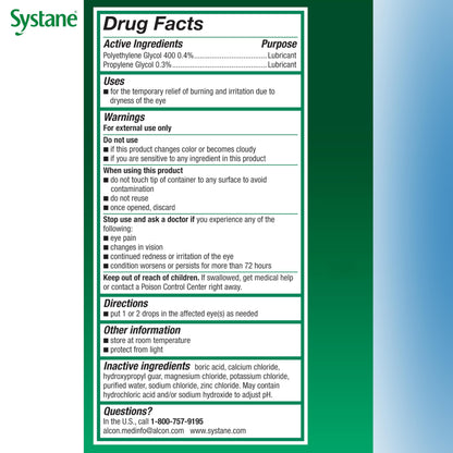 Systane Long Lasting Lubricant Eye Drops – 0.5 Fl Oz | Alcon
