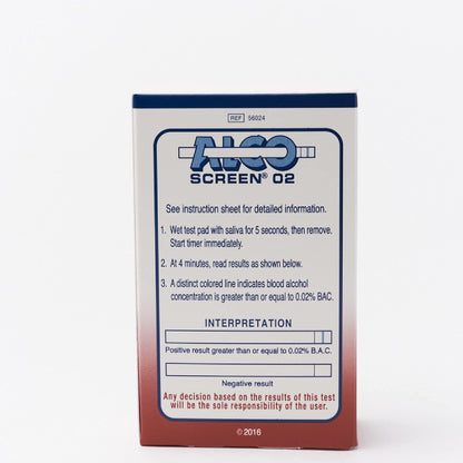 AlcoScreen Saliva Alcohol Screen Test (Pack of 24) – Rapid Detection