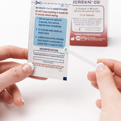 AlcoScreen Saliva Alcohol Screen Test (Pack of 24) – Rapid Detection