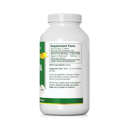 Bernard Jensen's Alfalfa Leaf Tablets 625mg – 500 Tablets