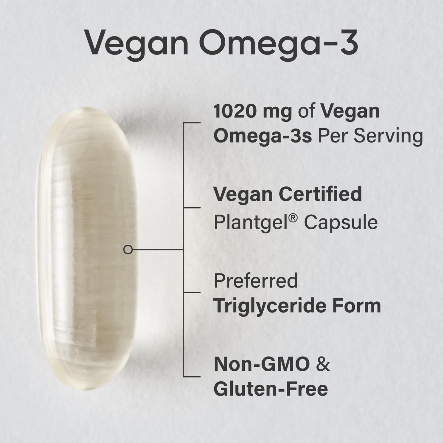 Sports Research Vegan Omega-3 Algae Oil – High DHA & EPA, 60 Softgels