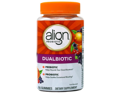 Align Digestive Health Prebiotic + Probiotic Gummies Fruit Flavored - 50 ct