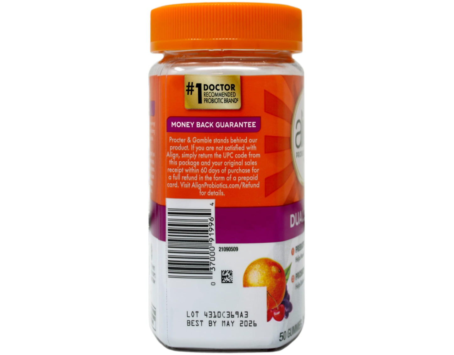 Align Digestive Health Prebiotic + Probiotic Gummies Fruit Flavored - 50 ct