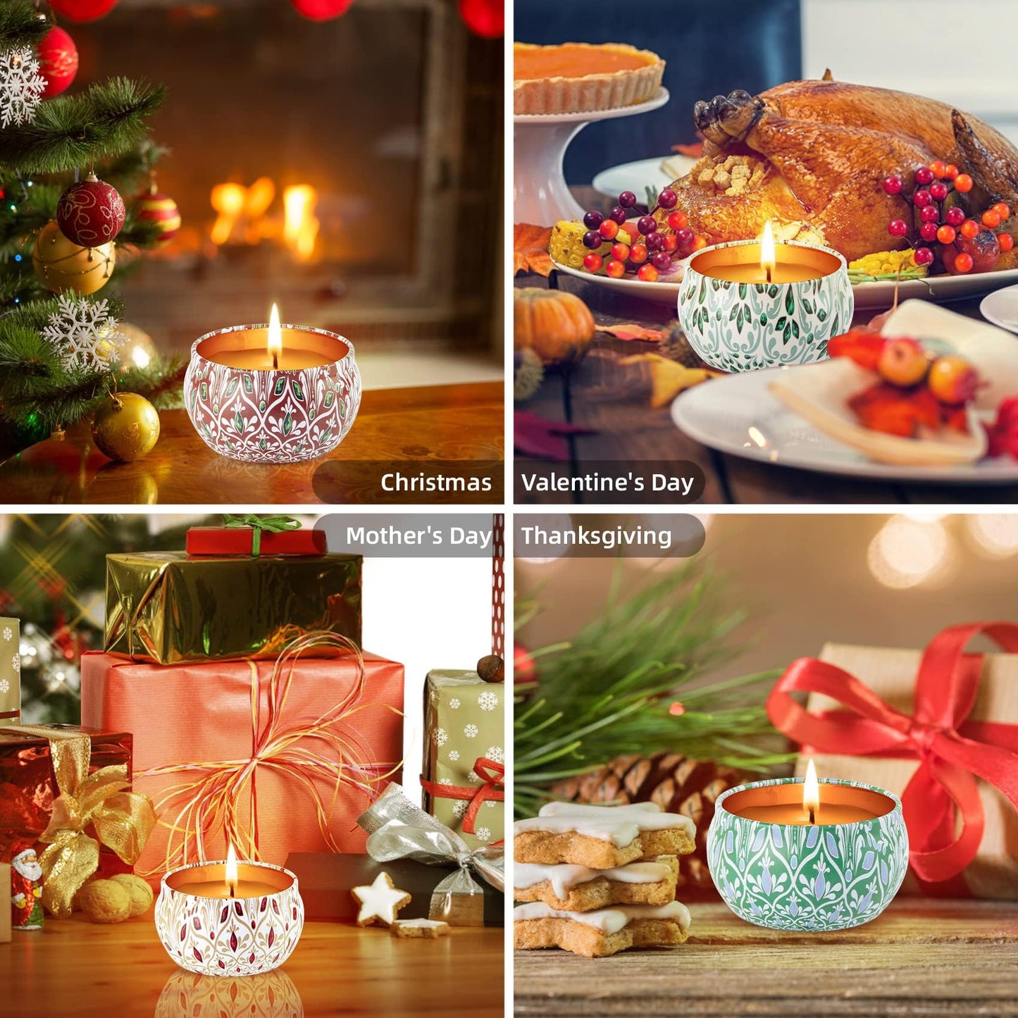 Alikiai Scented Candles for Women – 12 Pack Soy Wax Gift Set