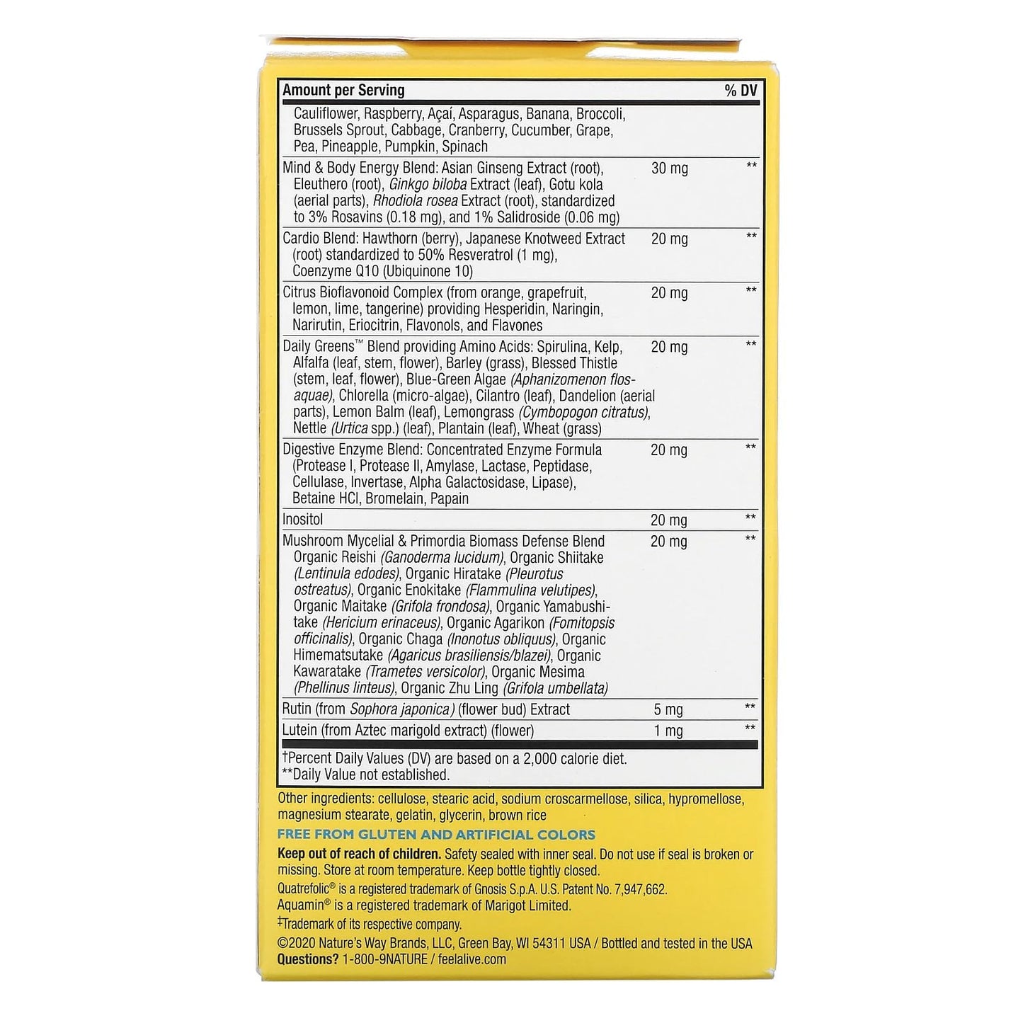 Alive! Once Daily Men's 50+ Ultra Potency Multivitamin – 60 Tablets | Nature's Way