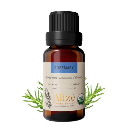 Alizé Aromatherapy Rosemary Essential Oil – USDA Organic, 10ml