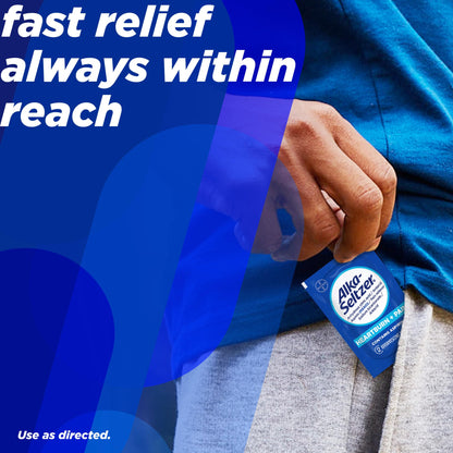 Alka-Seltzer Heartburn + Pain Relief Tablets | Fast Heartburn & Indigestion Relief, 12 Ct