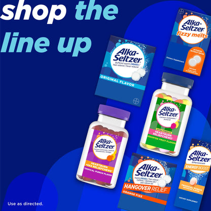 Alka-Seltzer Heartburn + Pain Relief Tablets | Fast Heartburn & Indigestion Relief, 12 Ct