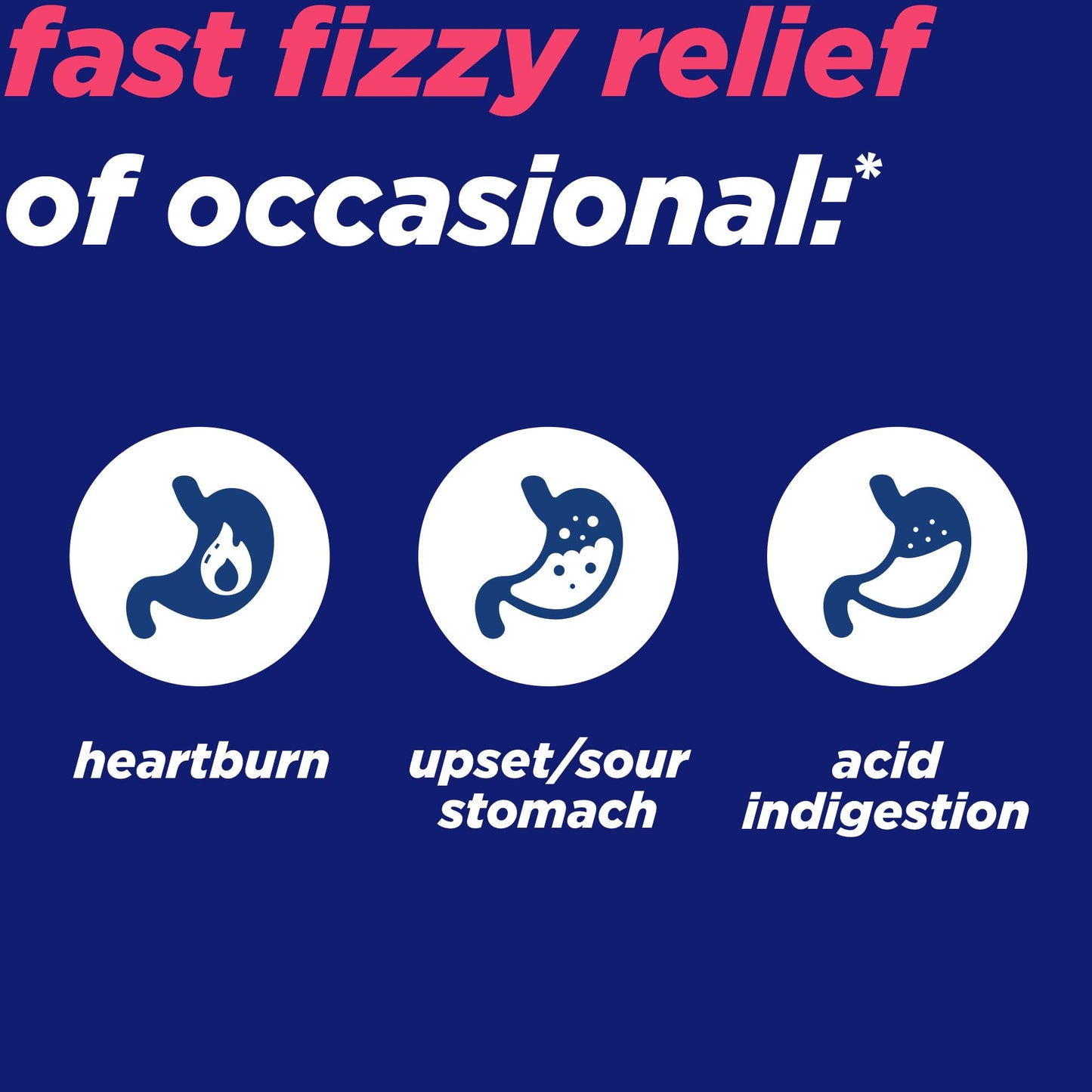 Alka-Seltzer Fizzy Melts – No-Water On-The-Go Antacid Tablets, Berry Flavor, 16ct