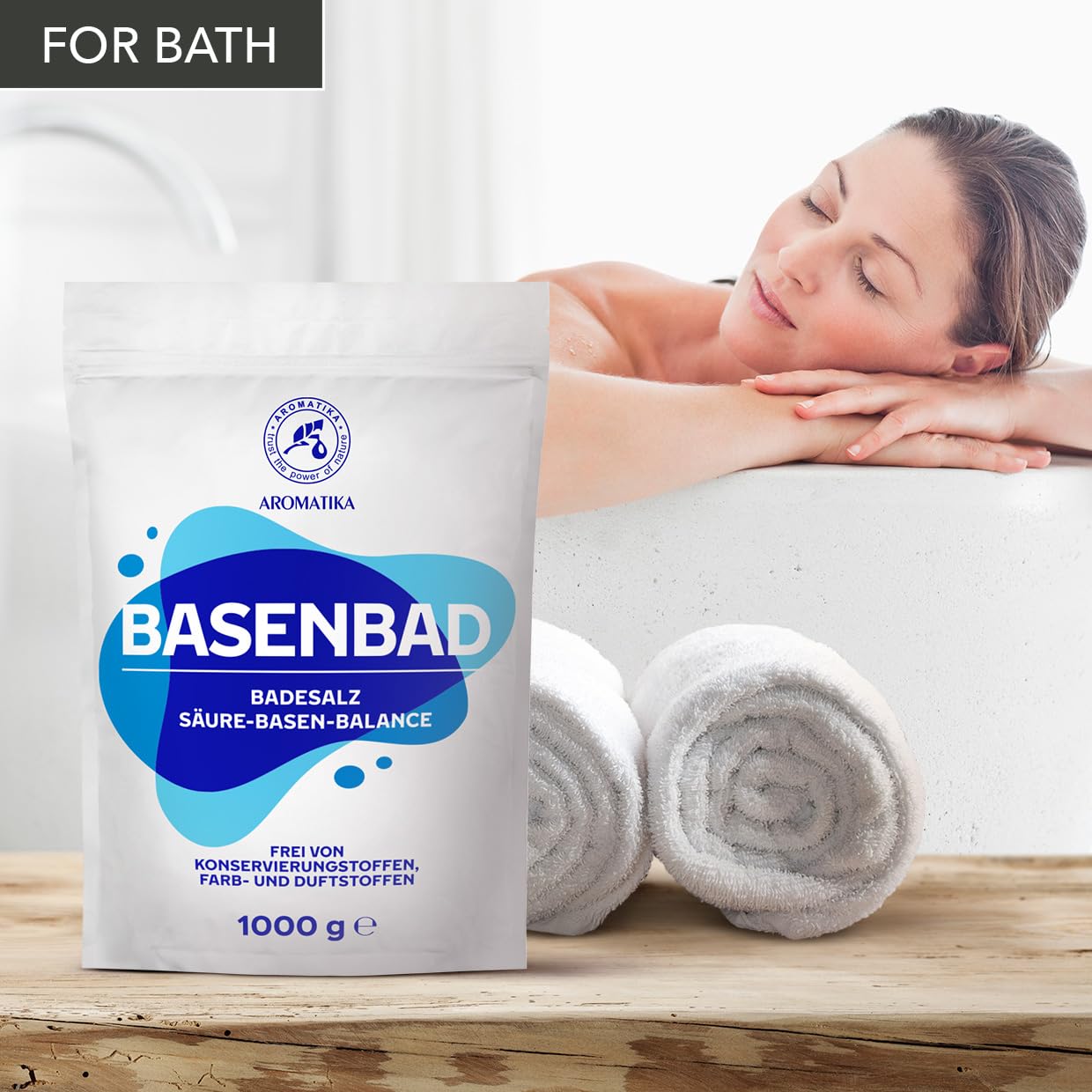 Alkaline Bath 35Oz (1000g) - Soothe Bath Soak | Relaxing Bath Soak for Skin Hydration & Foot Care