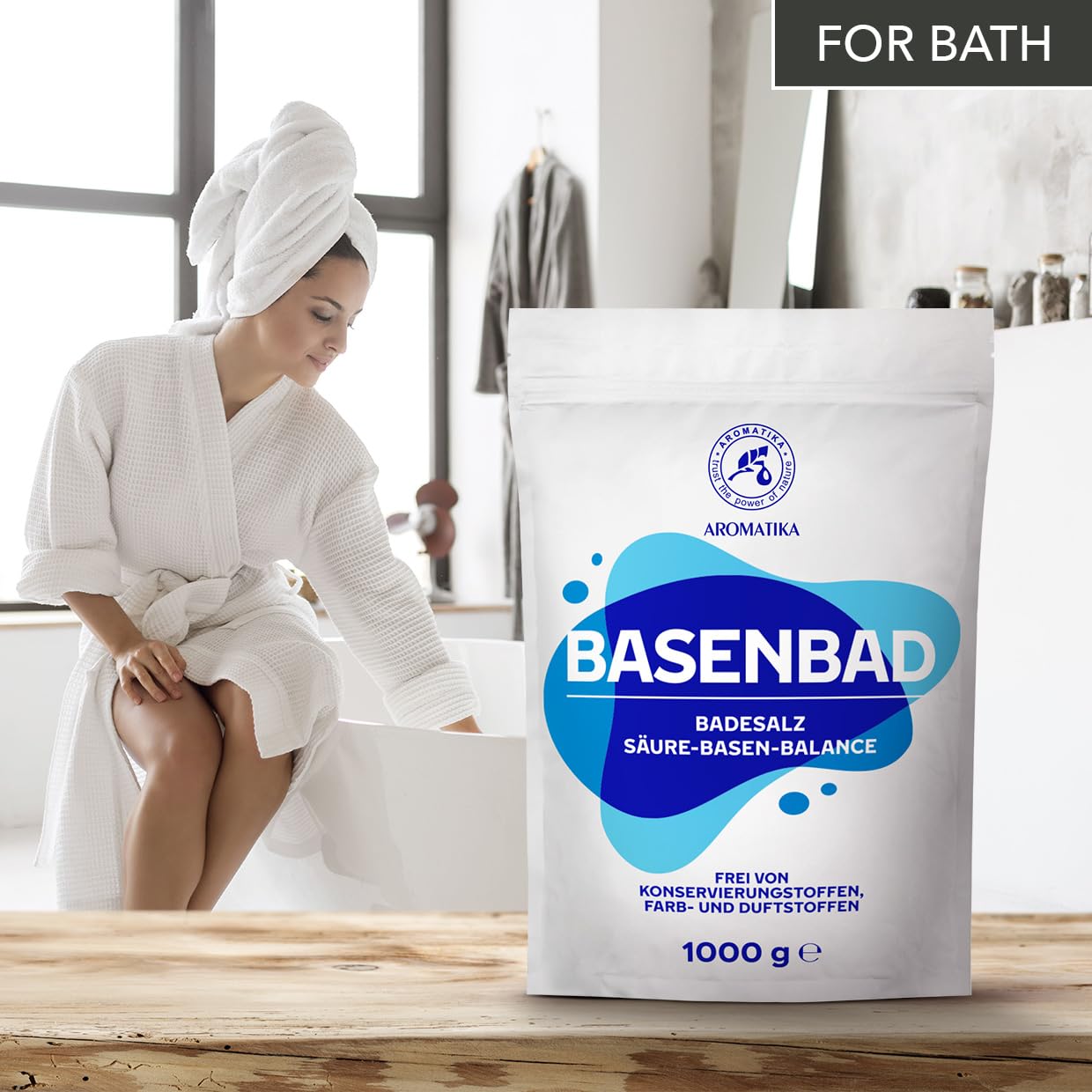 Alkaline Bath 35Oz (1000g) - Soothe Bath Soak | Relaxing Bath Soak for Skin Hydration & Foot Care