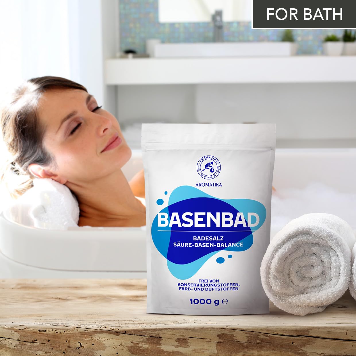 Alkaline Bath 35Oz (1000g) - Soothe Bath Soak | Relaxing Bath Soak for Skin Hydration & Foot Care
