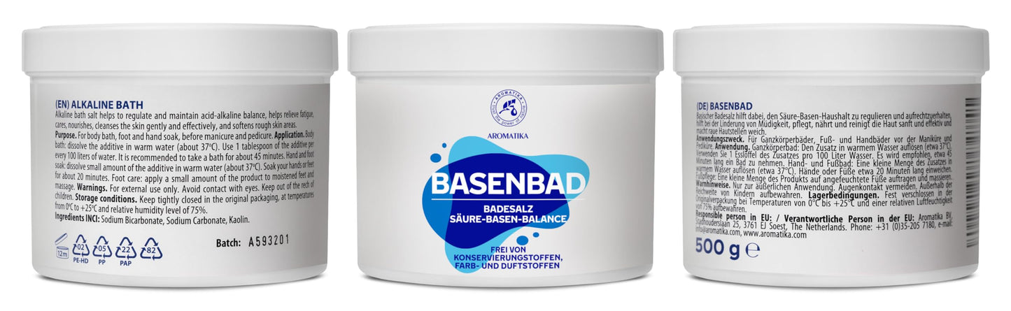 Alkaline Bath 500g - Mineral Bath Salts for Detox and Relaxation