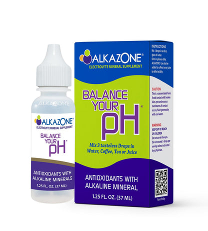 Alkazone Balance Your pH Drops – Antioxidant Alkaline Mineral, 1.25 oz (Yields 10 Gal)