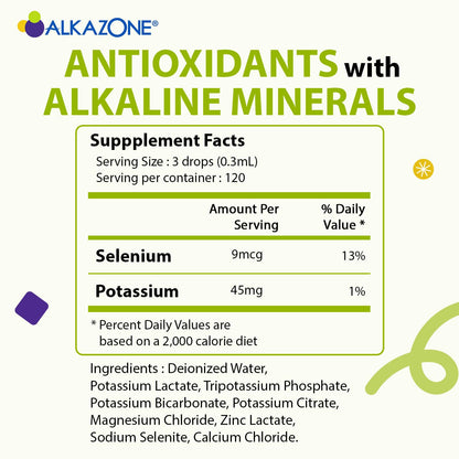 Alkazone Balance Your pH Drops – Antioxidant Alkaline Mineral, 1.25 oz (Yields 10 Gal)