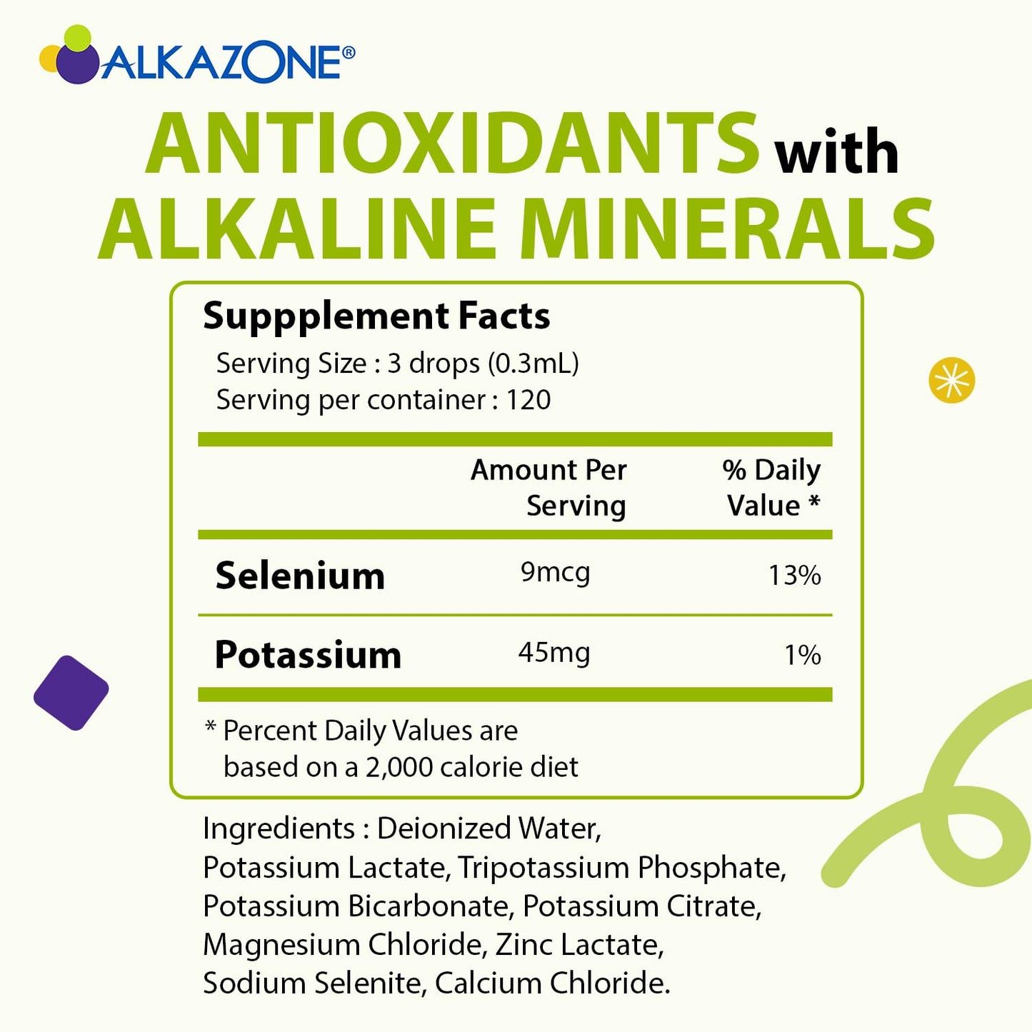 ALKAZONE Balance Your pH – Antioxidant Alkaline Mineral Booster (2 Packs)