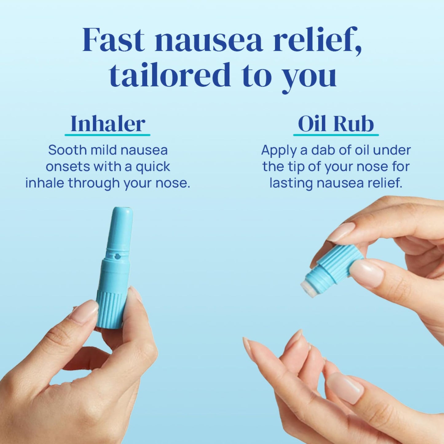 Allclair Nausea Relief Inhaler - Natural, Drug-Free, Non-Drowsy, Portable (Pack of 2)