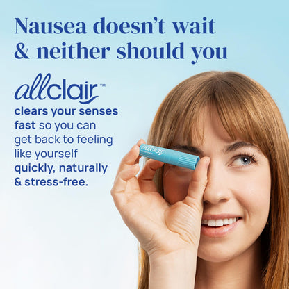 Allclair Nausea Relief Inhaler - Natural, Drug-Free, Non-Drowsy, Portable (Pack of 2)