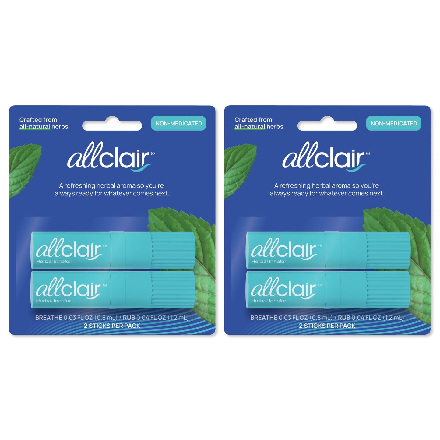 Allclair Nausea Relief Inhaler (Pack of 4) — Fast, Drug-Free & Portable