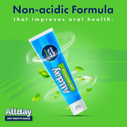 Allday Dry Mouth Gel – Max Strength Xylitol, Non-Acidic, 2 Tubes