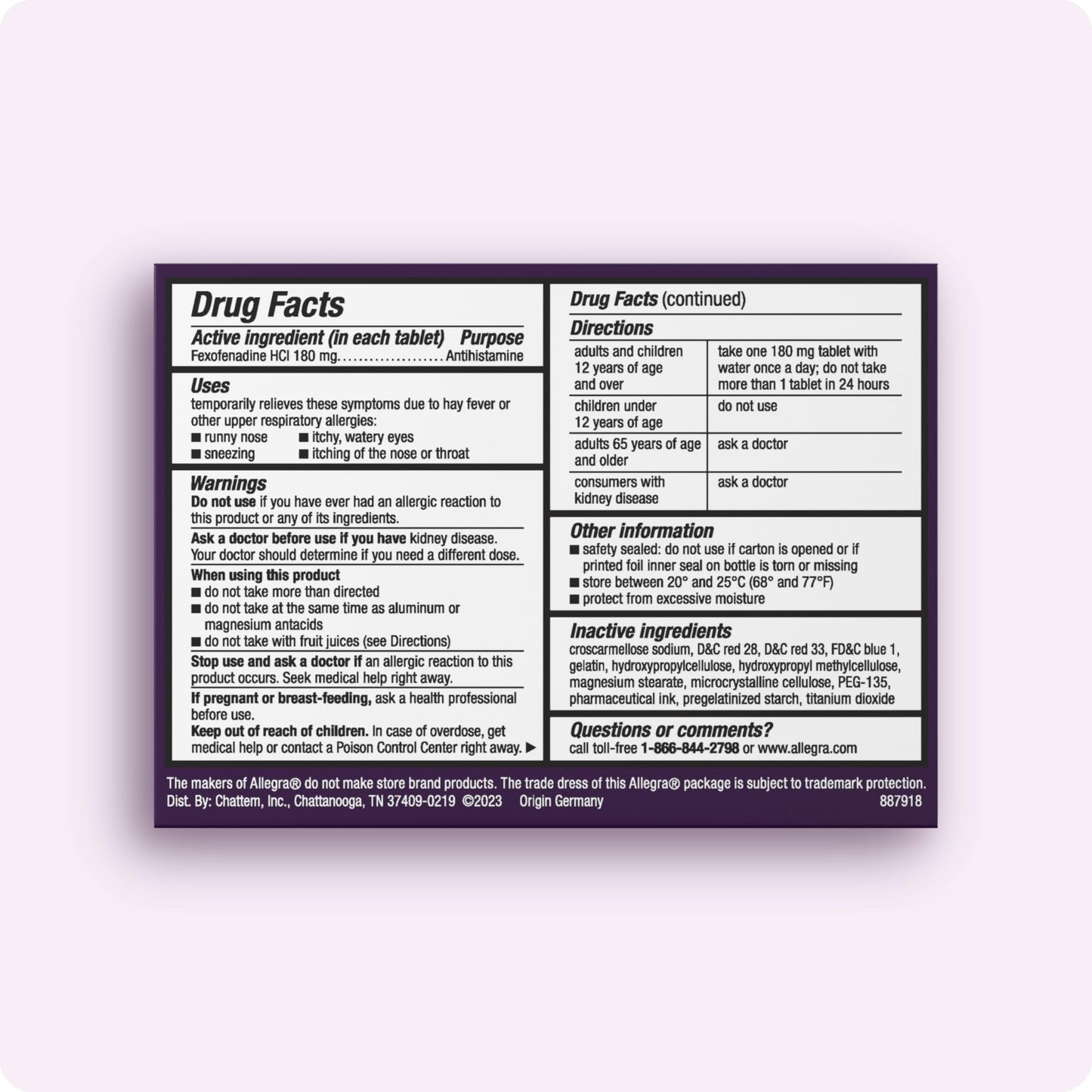 Allegra Adult 24-Hour Allergy Relief Gelcaps — Non-Drowsy 180 mg Fexofenadine HCl