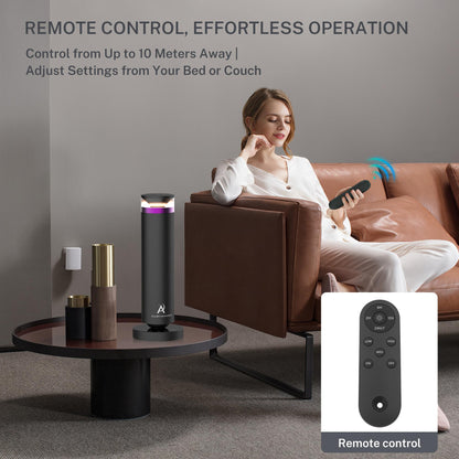 Allen Admonds Waterless Scent Diffuser — Large Room Coverage Up to 1500 Sq Ft, Remote & Touch Control