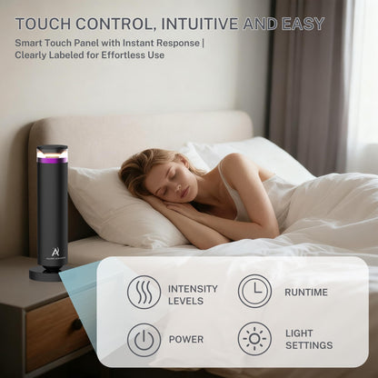 Allen Admonds Waterless Scent Diffuser — Large Room Coverage Up to 1500 Sq Ft, Remote & Touch Control