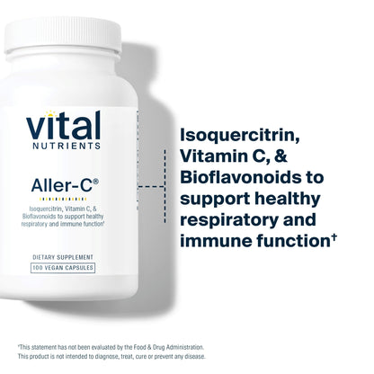 Vital Nutrients Aller-C – Vegan Respiratory & Sinus Support (100 Capsules)