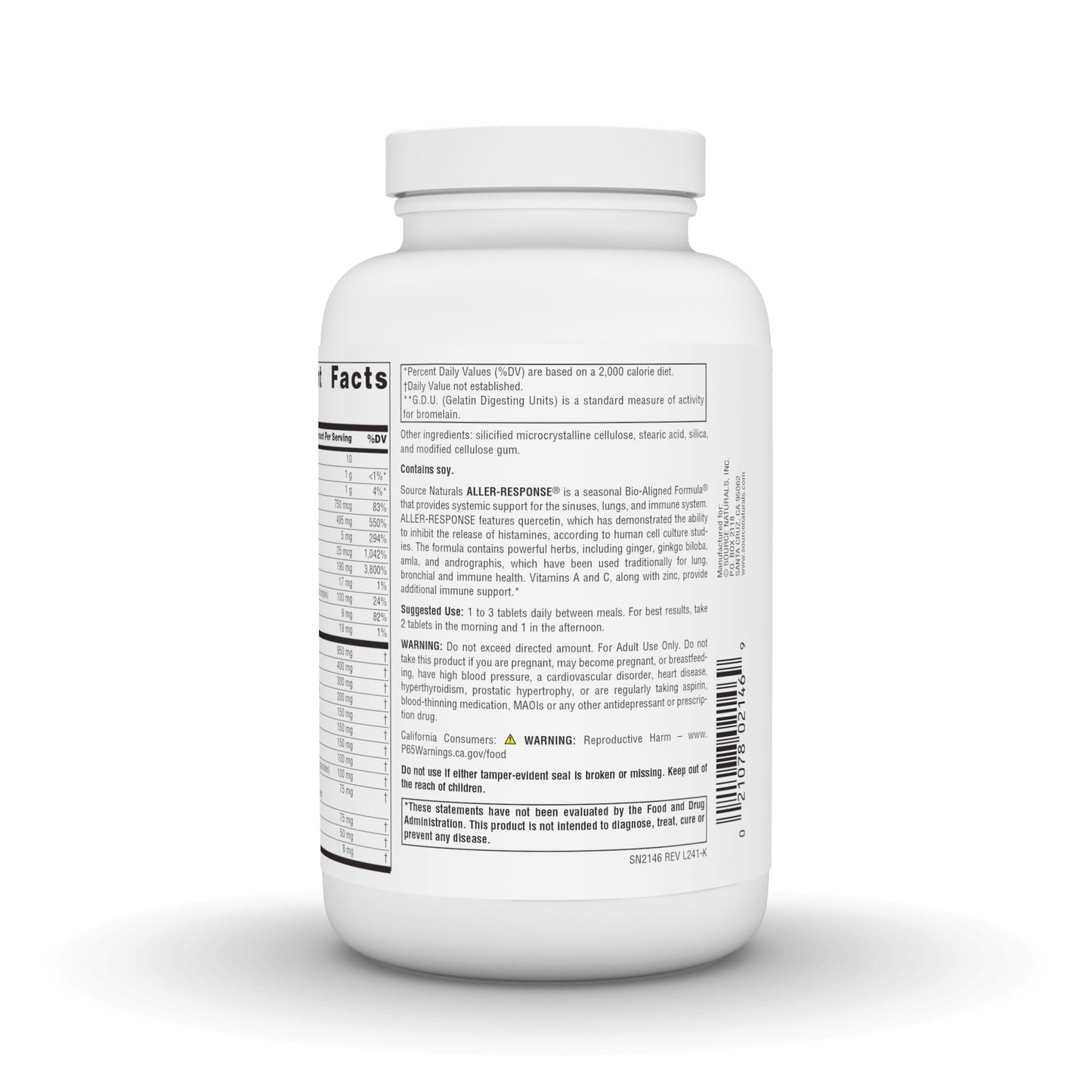 Source Naturals Aller-Response - Seasonal Immune Support* - 180 Tablets