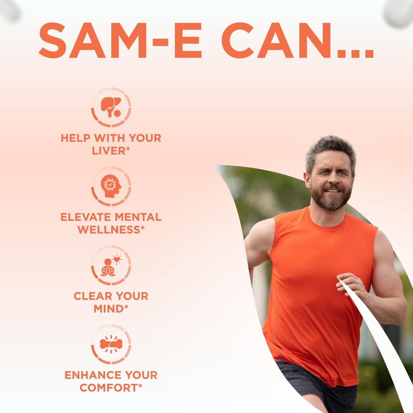 Clear Formulas SAM-e 400mg Bioactive – Liver & Mood Support, Vegan