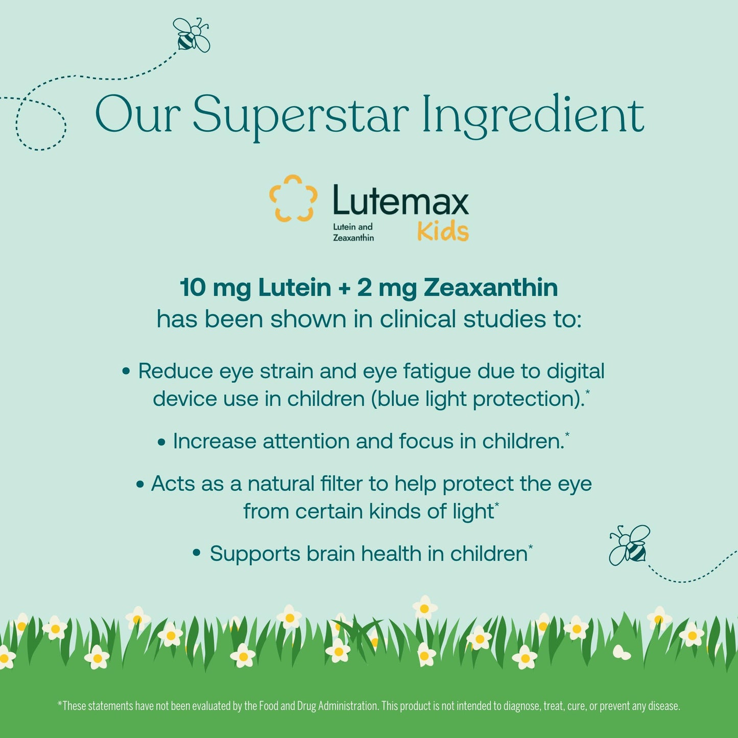 True Littles Daily Kids Multivitamin - 60 Pectin Gummies | Immune, Eye & Bone Support | Lutemax Kids Lutein + Vitamin D3 & K2 | Allergen Free & Vegan