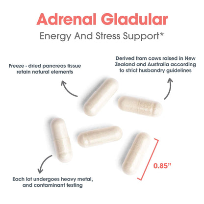 Allergy Research Group Adrenal Support - Adrenal Glandular Supplement for Men & Women (150 Count)