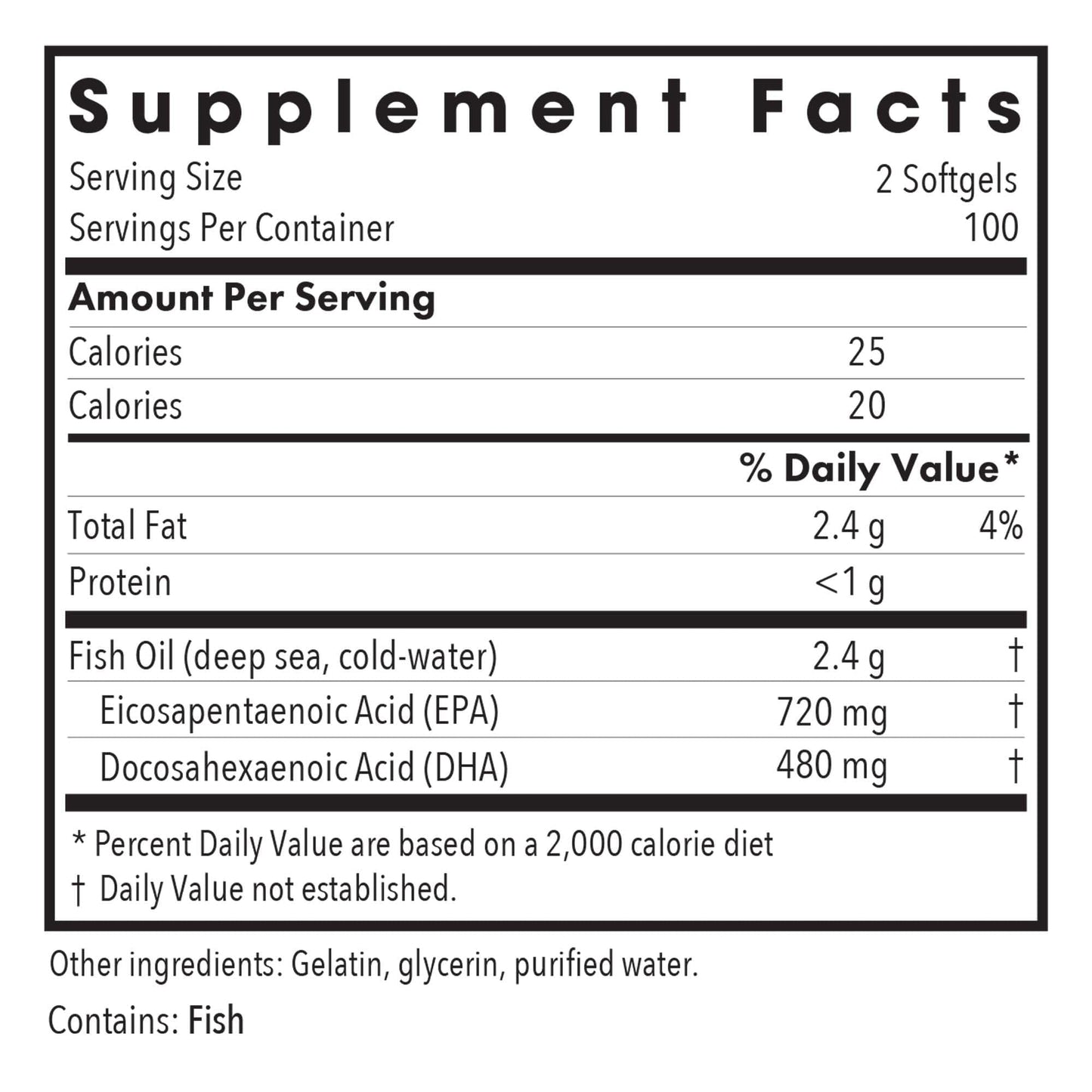Allergy Research Group Super EPA Omega-3 Fish Oil Softgels 200 Count