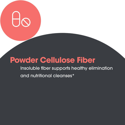 Allergy Research Group Cellulose Powder - Microcrystalline Cellulose, 2000mg Insoluble Fiber - 8.8 oz (Pack of 2)