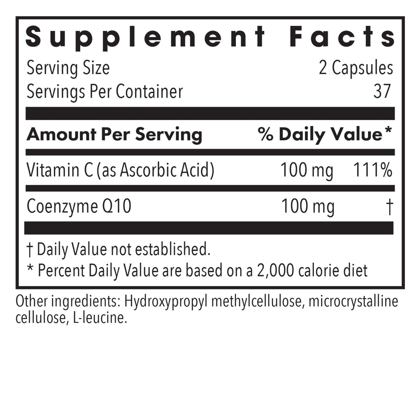 Allergy Research Group CoQ10 Supplement - Vitamin C, Heart Health, Ubiquinol 50mg | Vegetarian Capsules 75 Count