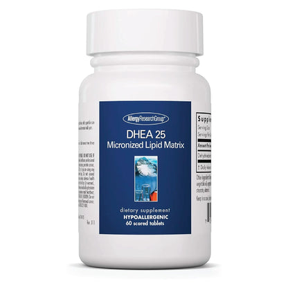 DHEA 25mg Supplement – Allergy Research Group | Hormone Support, Hypoallergenic, Soy-Free (60 Count)