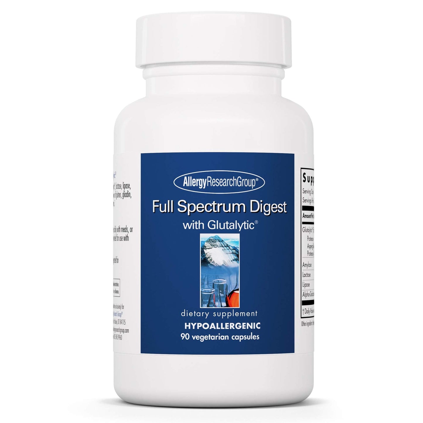 Allergy Research Group Full Spectrum Digest with Glutalytic | Gluten Support & Digestive Enzymes | 90 Vegetarian Capsules