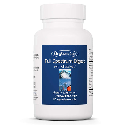 Allergy Research Group Full Spectrum Digest with Glutalytic | Gluten Support & Digestive Enzymes | 90 Vegetarian Capsules BritishVita | Premium UK Vitamins & Wellness Supplements